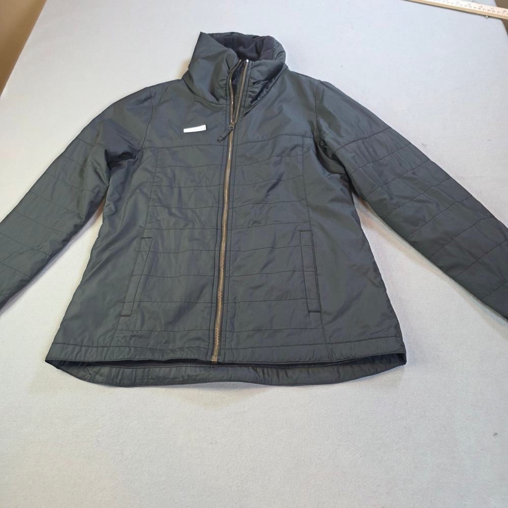 Columbia Womens Gray Quilted Full Zip Fleece Lined Jacket Medium 0002779